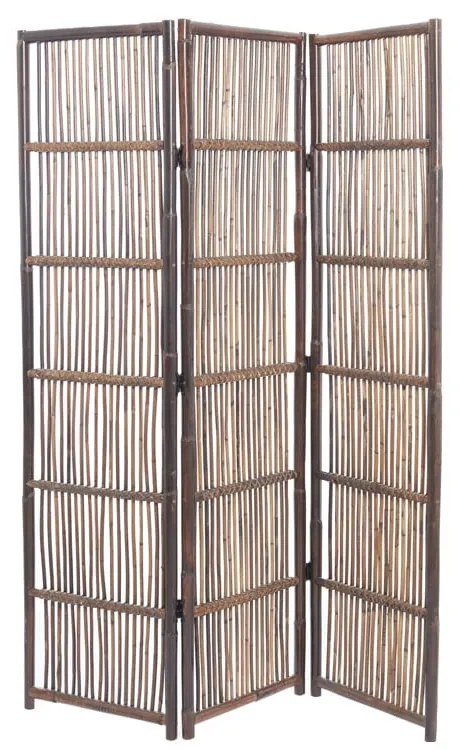 Brązowy rattanowy parawan Hermien – Light &amp; Living