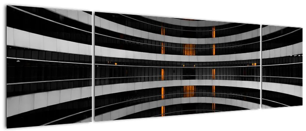 Abstrakcyjny obraz - budynek (170x50 cm)