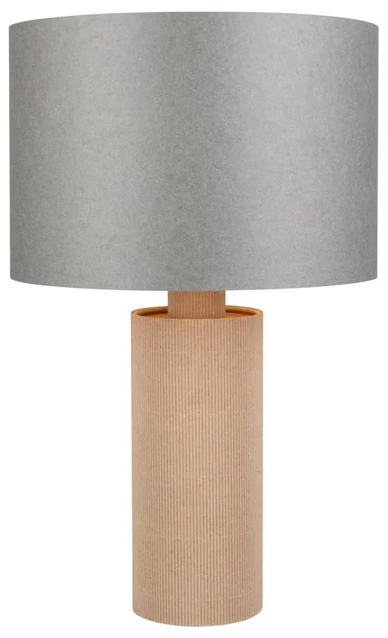 Szaro-beżowa lampa stołowa (wysokość 48 cm) Canio – Trio