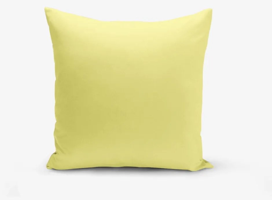 Żółta poszewka na poduszkę z domieszką bawełny Minimalist Cushion Covers , 45x45 cm