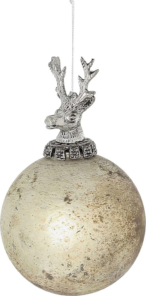 Bombka szklana Royal Deer Matte 10x10x16 cm