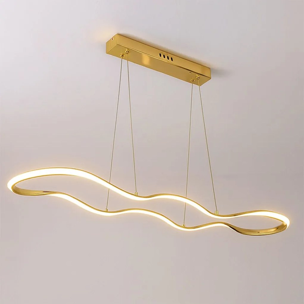 LAMPA SUFITOWA WISZĄCA LED LHJ028-CP 100cm Złota