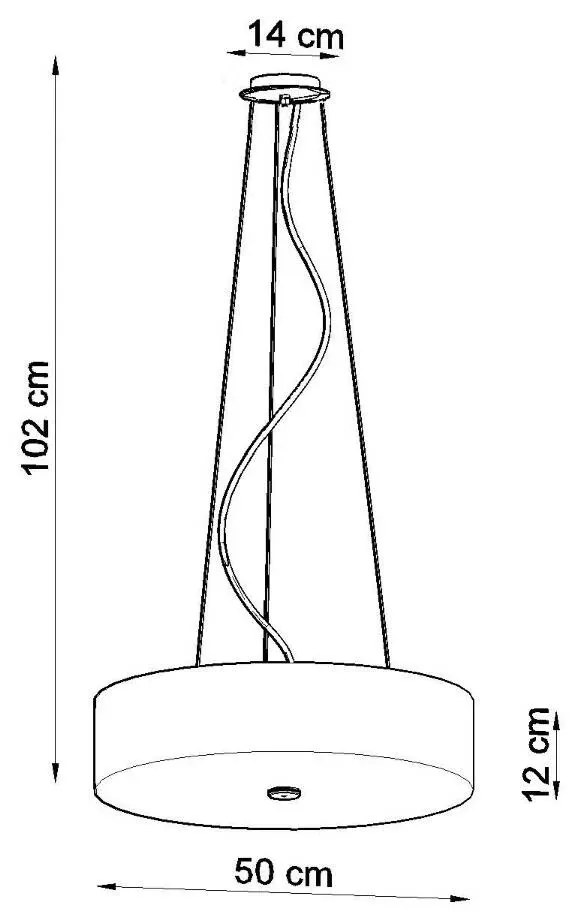 Żyrandol SKALA 50 czarny SOLLUX LIGHTING
