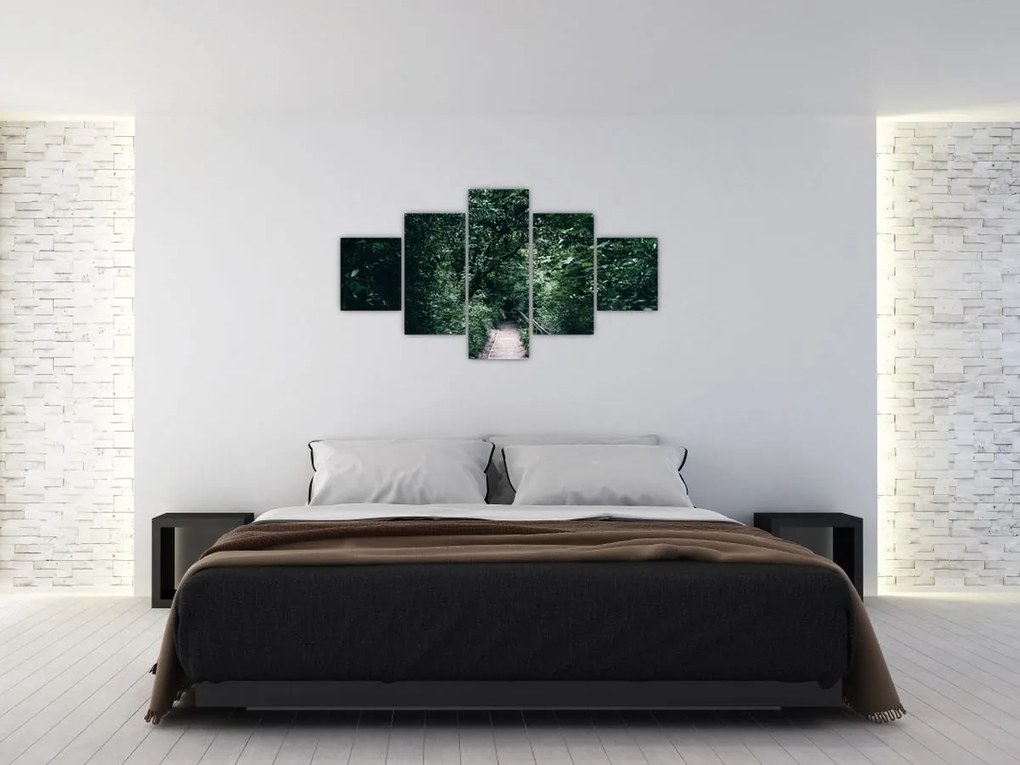 Obraz - Ścieżka przez las (125x70 cm)