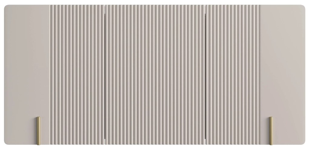 Komoda Malmi 150 cm wisząca - kaszmir / złoty