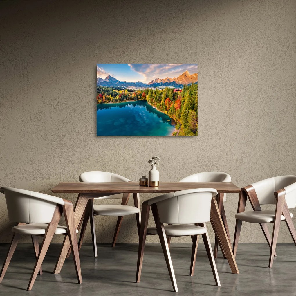 Obraz na szkle - Jezioro Urisee, Austria (70x50 cm)