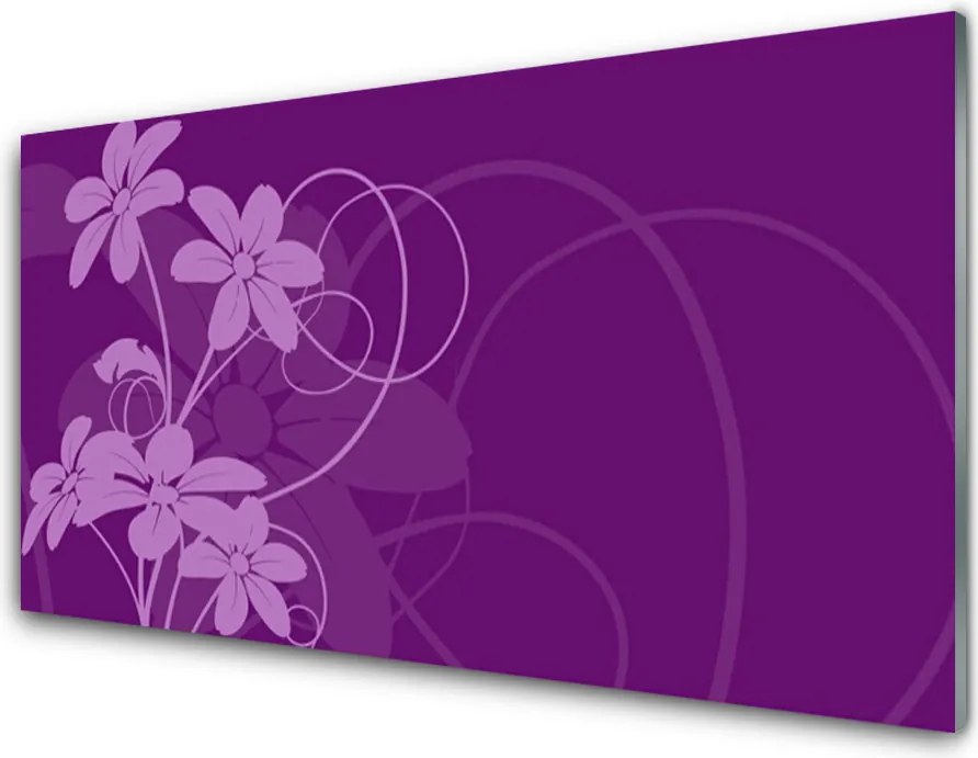 Panel Szklany Malarska Wizja Kwiatowego Ogrodu