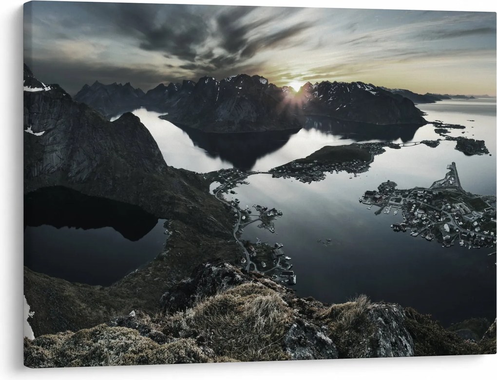 Obraz - Norweskie góry (70x50 cm)