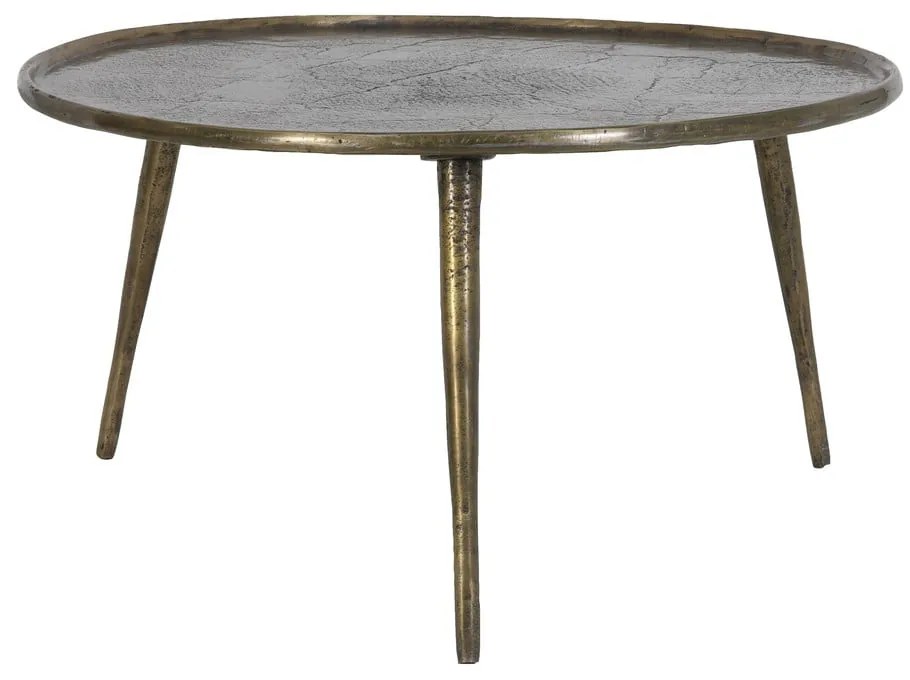 Metalowy okrągły stolik w kolorze brązu ø 67,5 cm Babina – Light &amp; Living