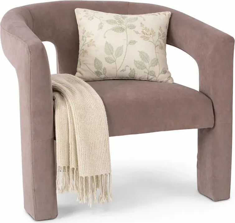 Beżowy welurowy fotel nowoczesny do salonu Z1-T96