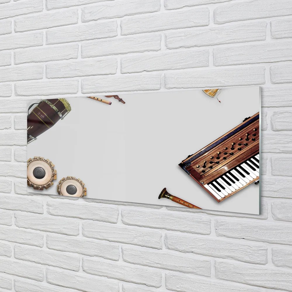 Panel szklany do Kuchni Orkiestra Instrumentów