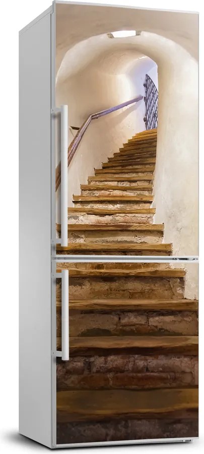 Tapeta samoprzylepna na lodówkę Schody w zamku