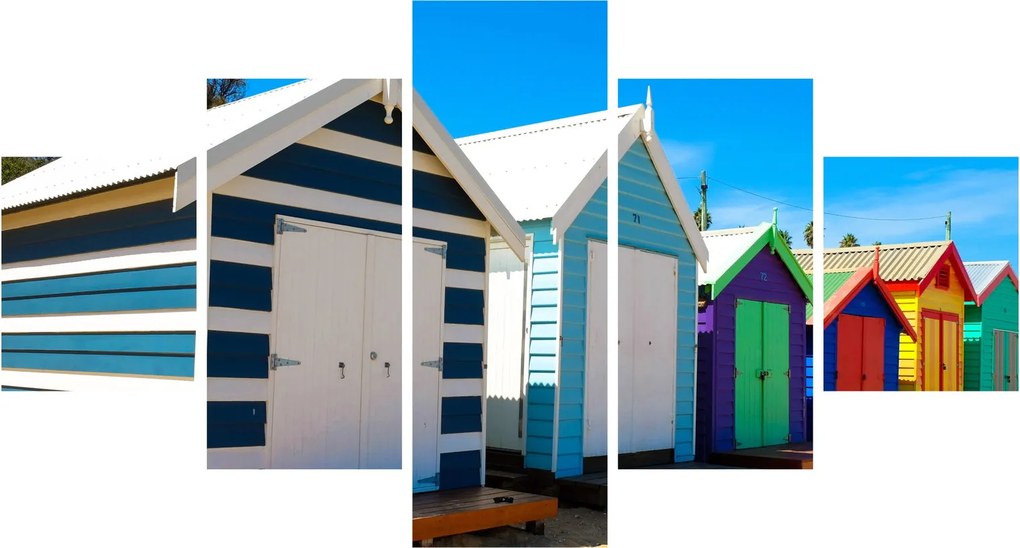 Obraz - Brighton Beach, Melbourne, Australia (125x70 cm)