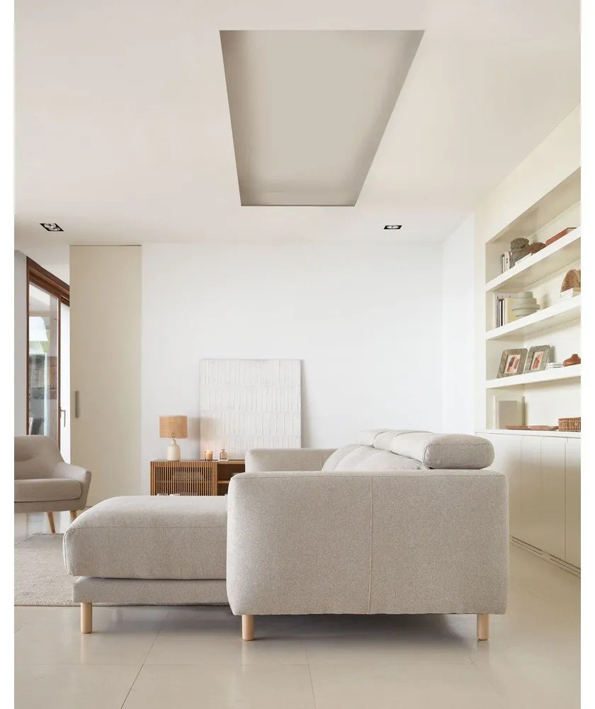 Beżowy narożnik (prawostronny) Singa − Kave Home