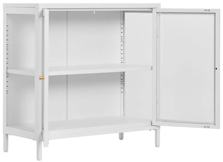 Biała metalowa witryna 80x80 cm Dalby – House Nordic