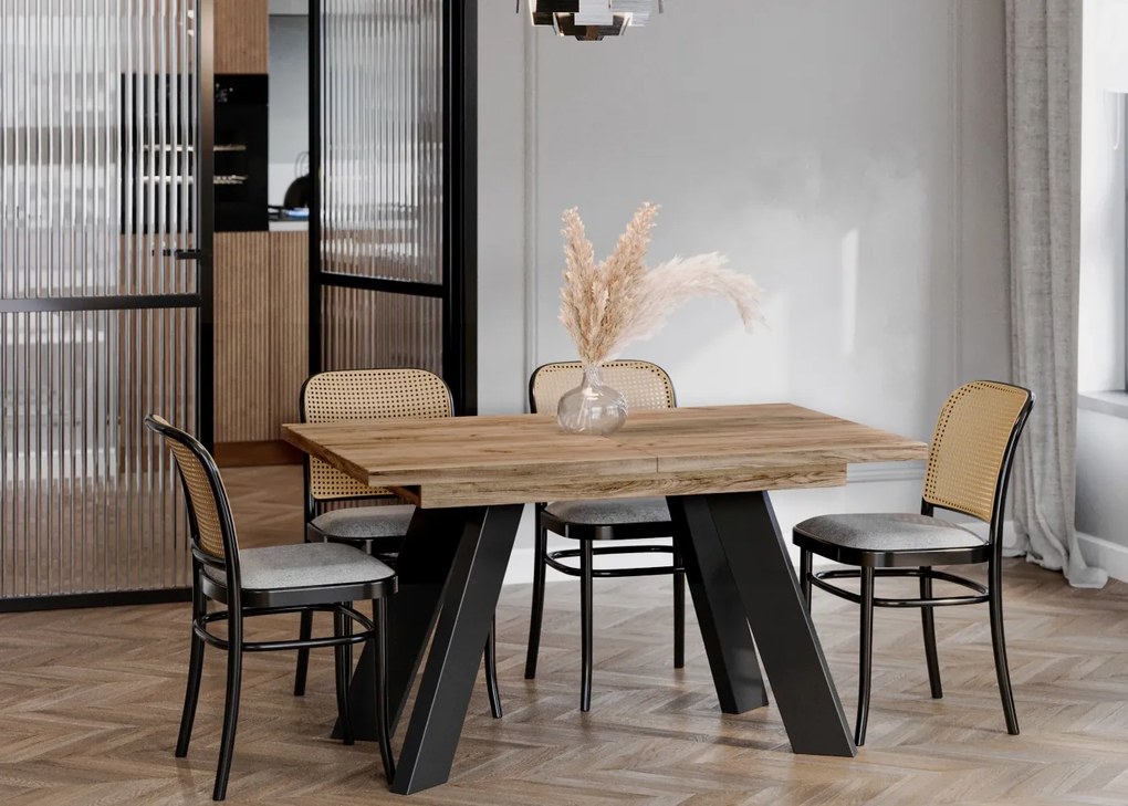 Stół w stylu industrialnym Como rozkładany od 130 do 210 cm