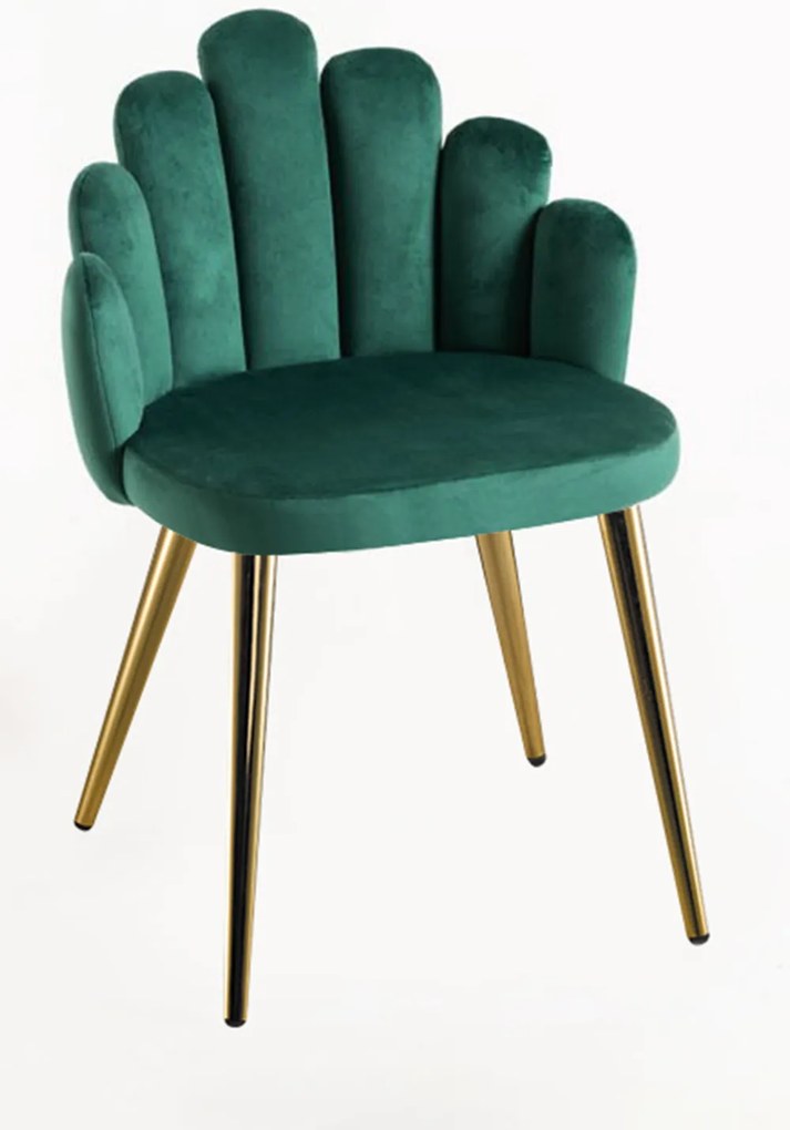 Rcznie zote aksamitne krzeso