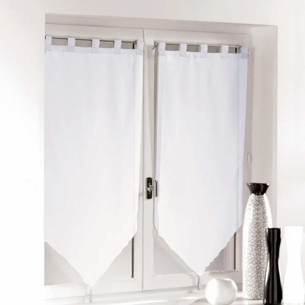 Białe firanki z woalu zestaw 2 szt. 60x90 cm Voiline – douceur d'intérieur