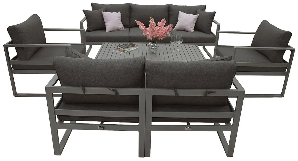 Zestaw aluminiowy dla 7 osób TITANIUM