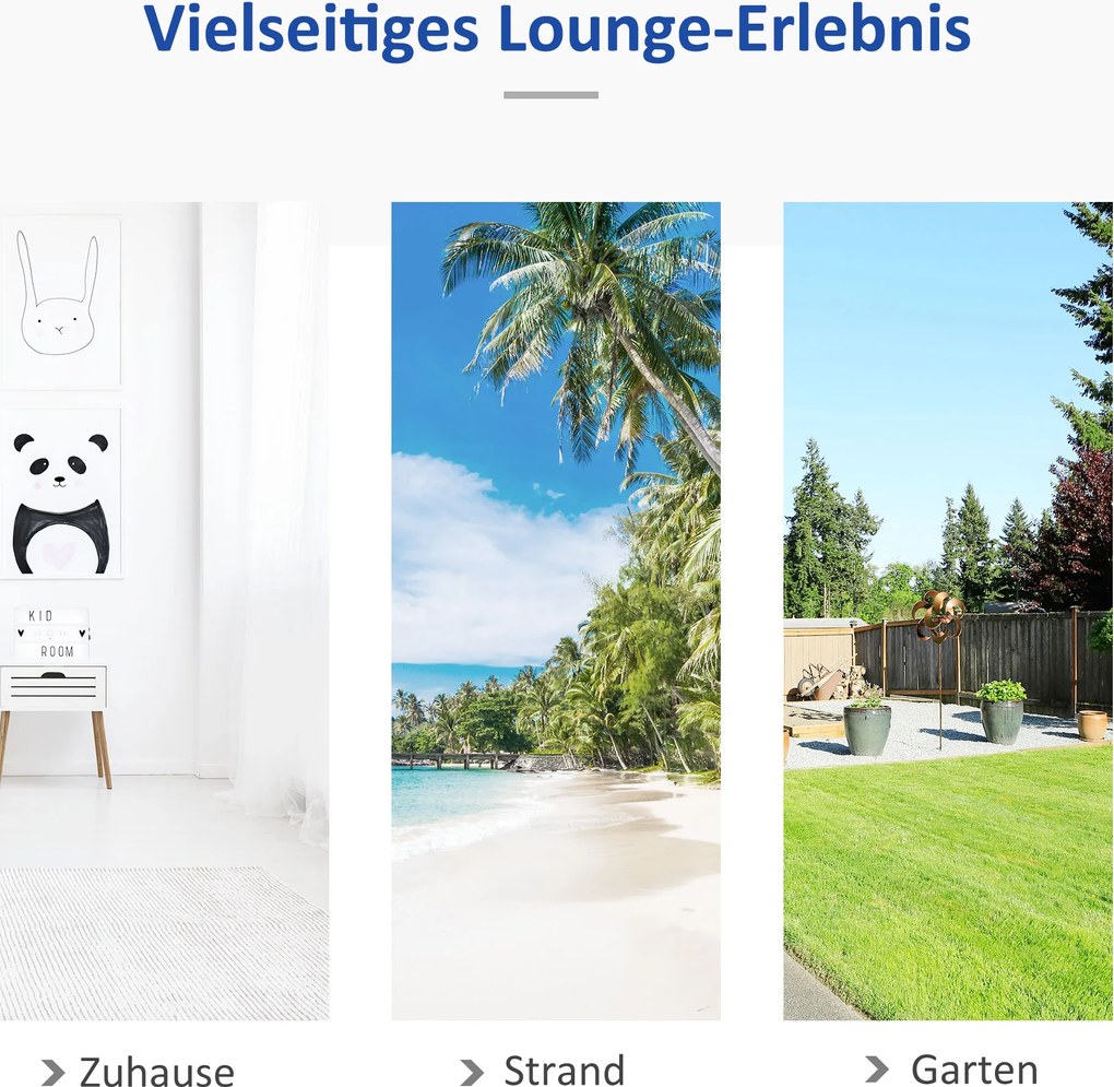 Kolorowy Hamak Outsunny z Bawełny i Poliestru z Torbą na Sprzęt, Wielobarwne Paski, 290 x 150 cm