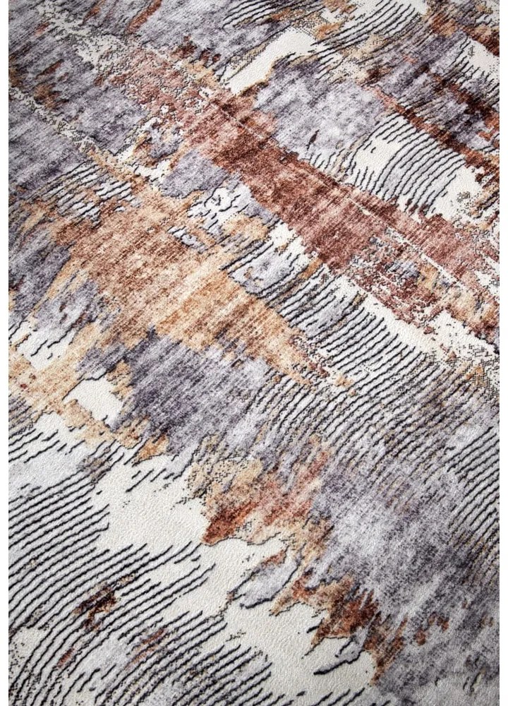 Szary dywan 200x290 cm Malard Copper Gold – Elle Decoration