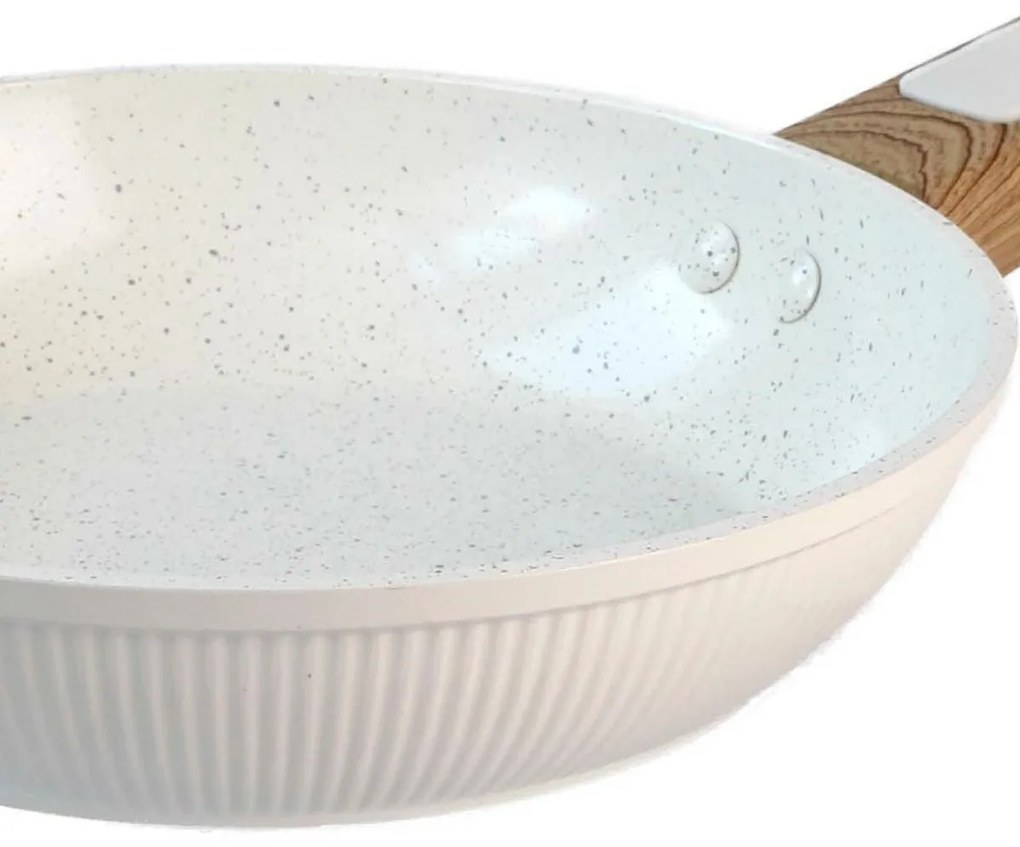 Kitchisimo Patelnia z powłoką ceramiczną Bianco 24 cm, śred. 24 cm