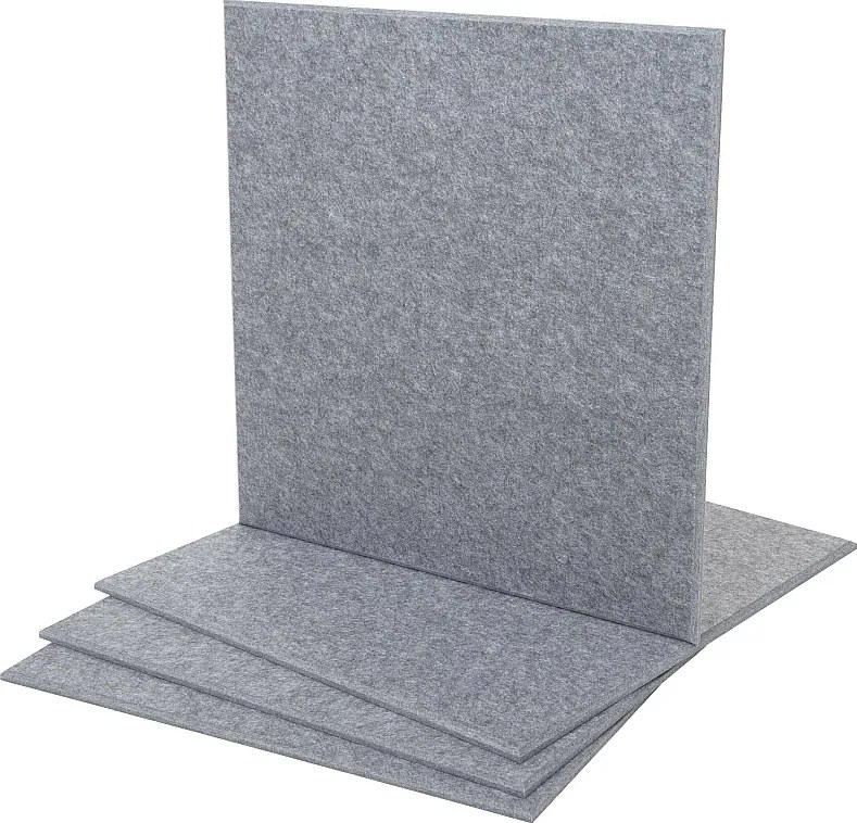 Akustyczny panel ścienny MCW-L52 (zestaw 4 sztuk),  szary