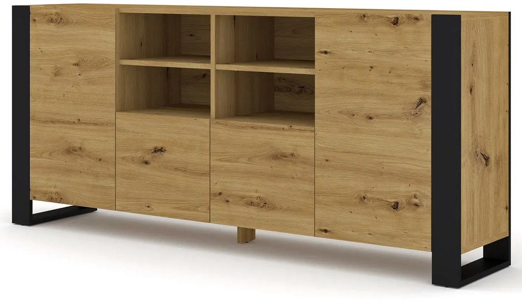 Komoda z szafkami dąb artisan H6-H63
