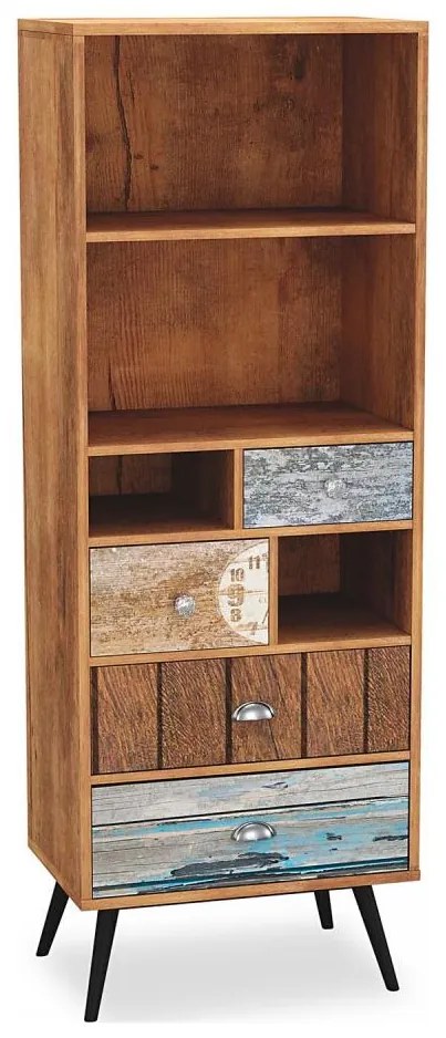 Biblioteka MEZO 180x60 cm dąb wotan
