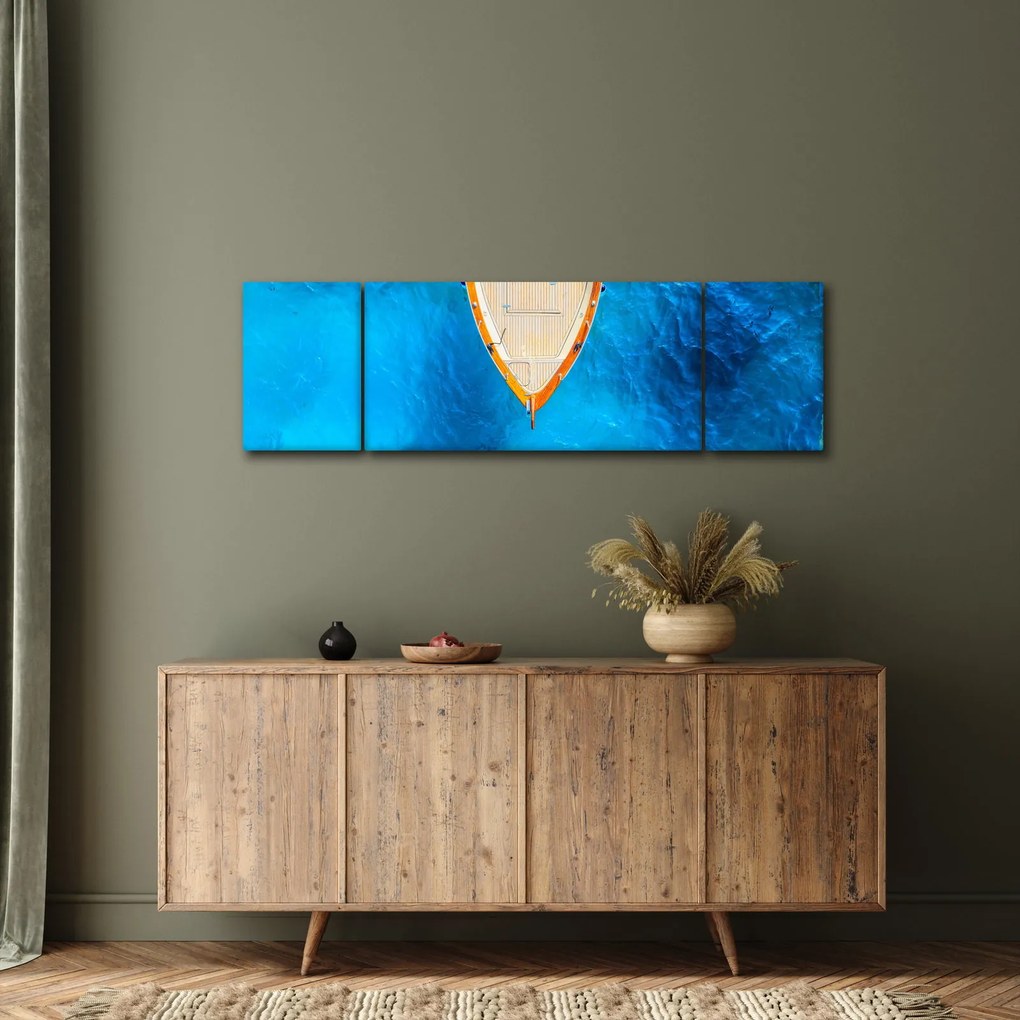 Obraz - Letnia łódź (170x50 cm)