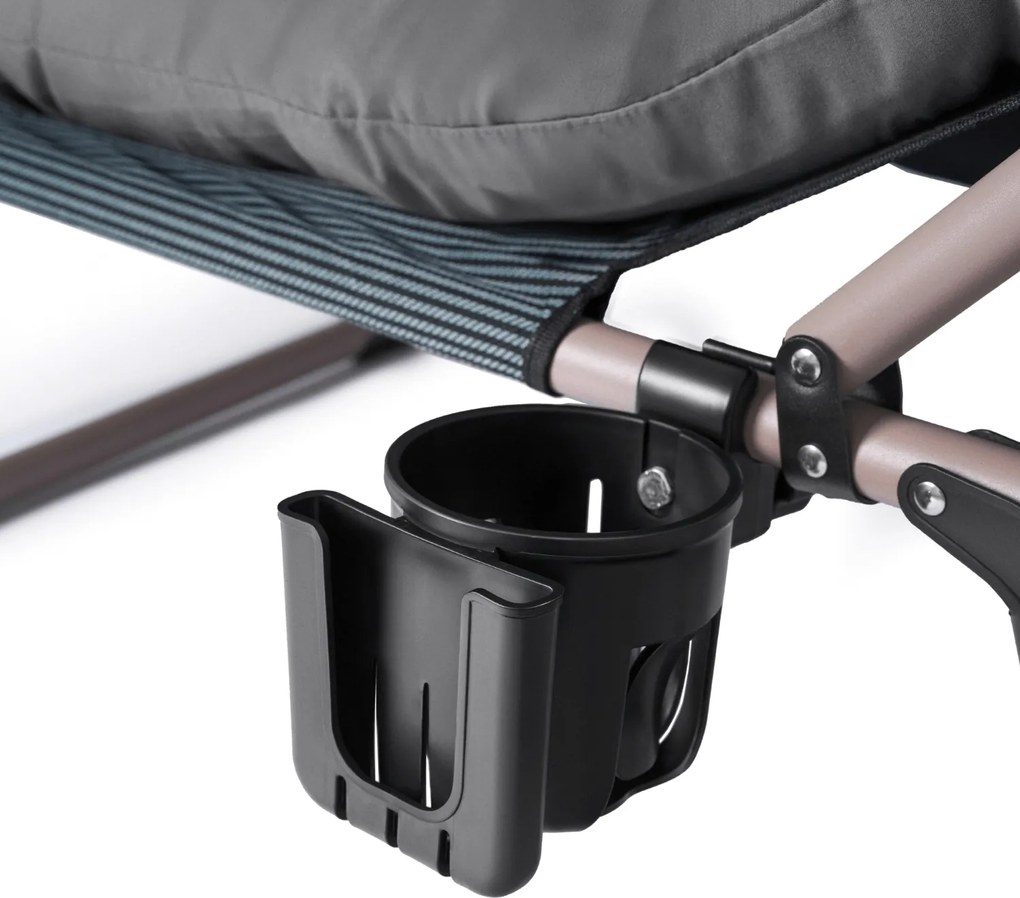 Leżak Ogrodowy SATURN 190x73 cm Szary