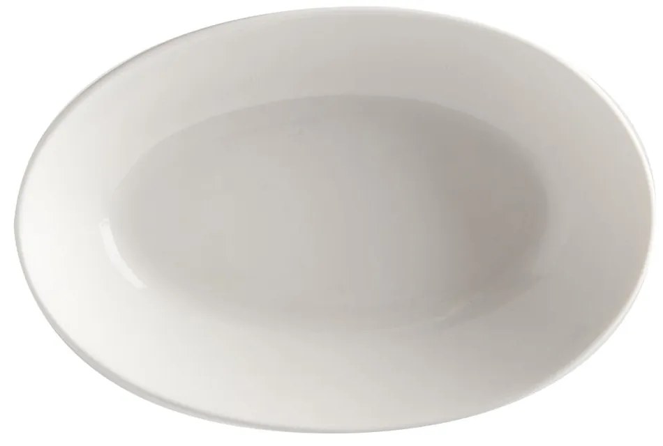 Biały porcelanowy głęboki talerz Maxwell &amp; Williams Basic, 20x14 cm