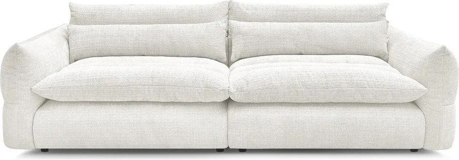 Biała sofa z tkaniny szenilowej 276 cm Neil – Bobochic Paris
