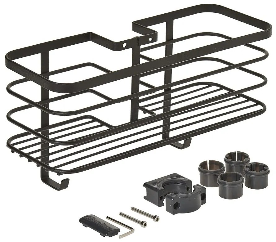 Czarna półka łazienkowa Origin - Metaltex