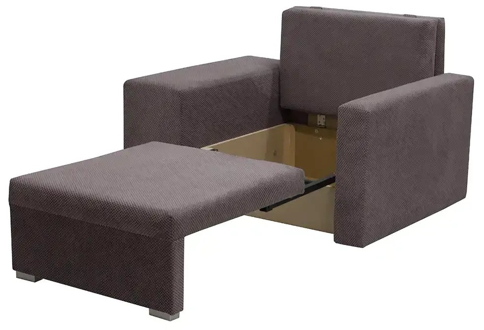 Fotel rozkładany 1 os z funkcją spania DOTEX2 Cappuccino