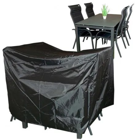 Czasza parasola ochronny na stół 150x90 cm + 4 krzesła Miami