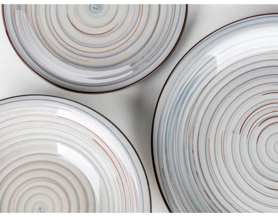 Banquet 30-częściowy zestaw jadalny Spiral  Grey