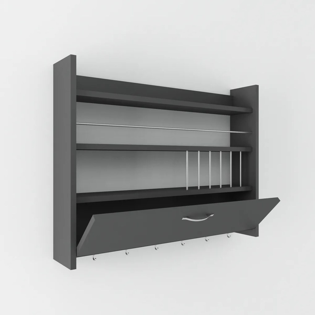 Półka kuchenna Knott Anthracite