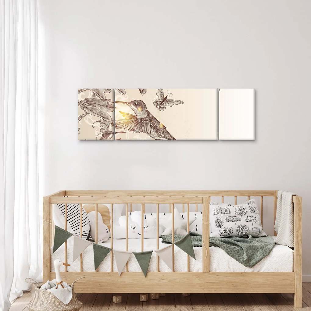 Obraz - Kolibry (170x50 cm)