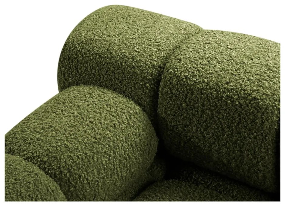 Zielona sofa modułowa z materiału bouclé 188 cm Bellis – Micadoni Home