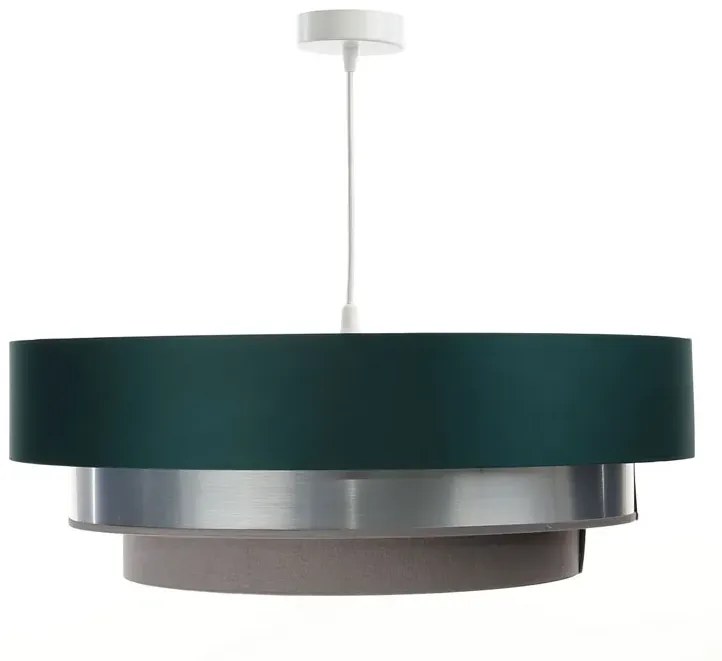 Trójkolorowa okrągła lampa wisząca z abażurem - 9X S462 R7-B00