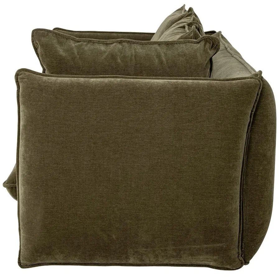 Ciemnozielona sofa 228 cm Austin – Bloomingville