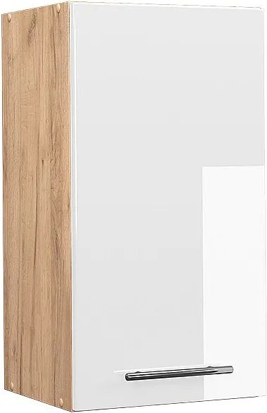 Szafka ścienna biały wysoki połysk 40x34.1x72 fame-line