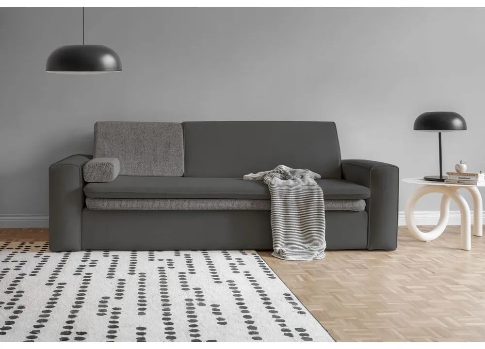 Ciemnoszara rozkładana sofa 237 cm Wilson – Miuform