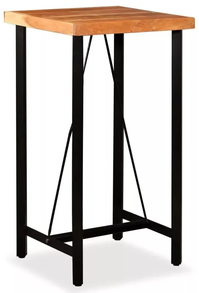Brązowy industrialny stolik barowy S3-F28