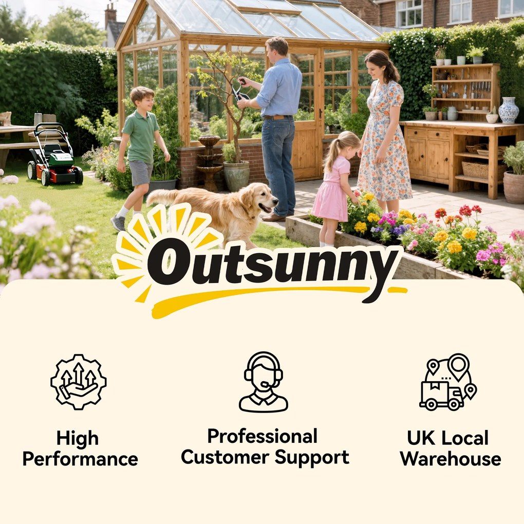 Outsunny Zestaw 2 wysokich grządek Pflanzkasten na kółkach, z kratą do pnączy, skrzynka na kwiaty z drewna, 52*25*97cm Brązowy