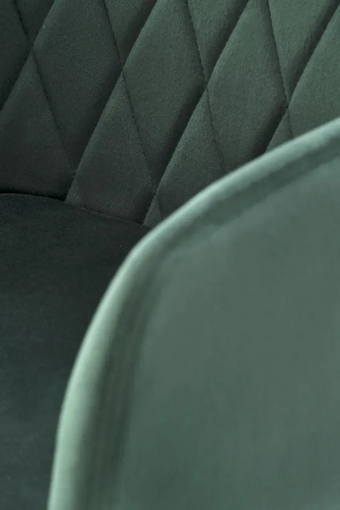 Krzesło tapicerowane K558 VELVET zielone HALMAR