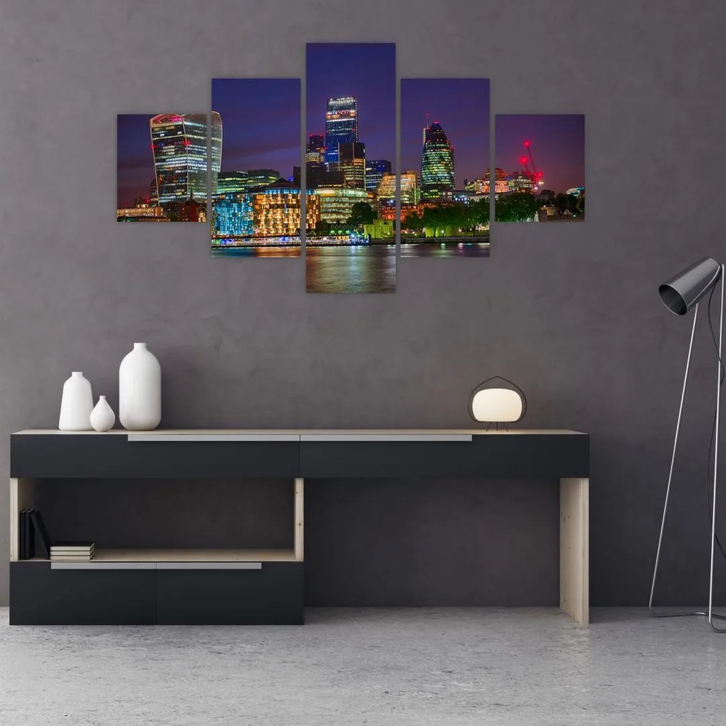 Obraz - Londyn wieczorem (125x70 cm)