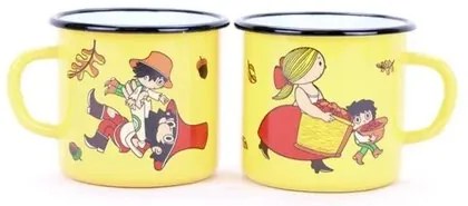 Belis Emaliowany kubek Večerníček, 8 cm, 0,35 l