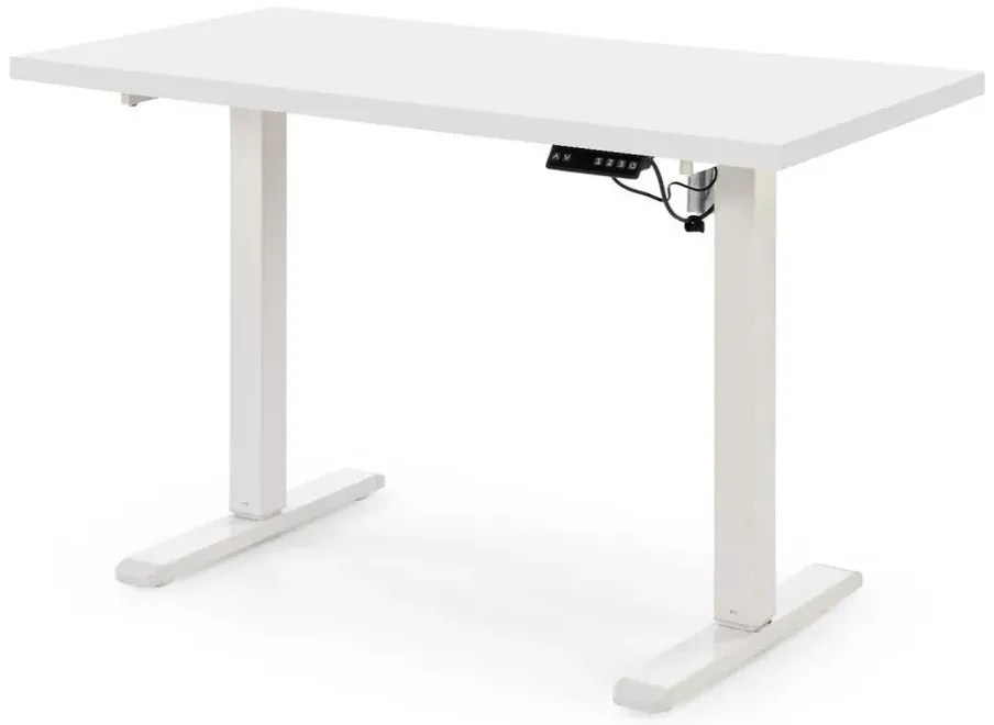 Biurko B54 120x60cm białe z regulacją wysokości HALMAR